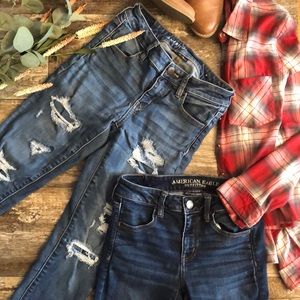 2 pair American Eagle Skinny Jeans